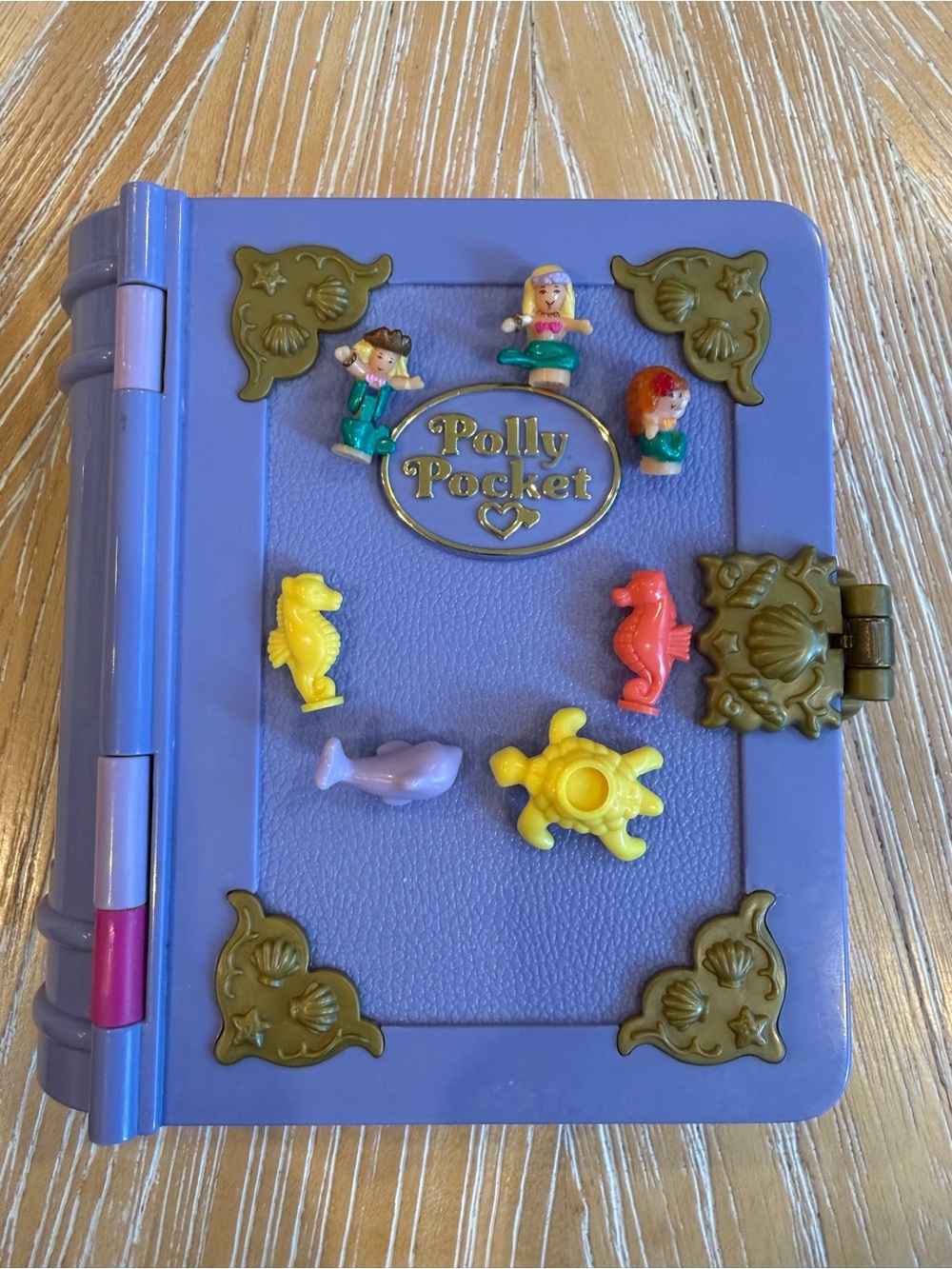 1995 Sparkling Mermaid Adventure Polly Pocket Bluebird 95% complete lights WORK